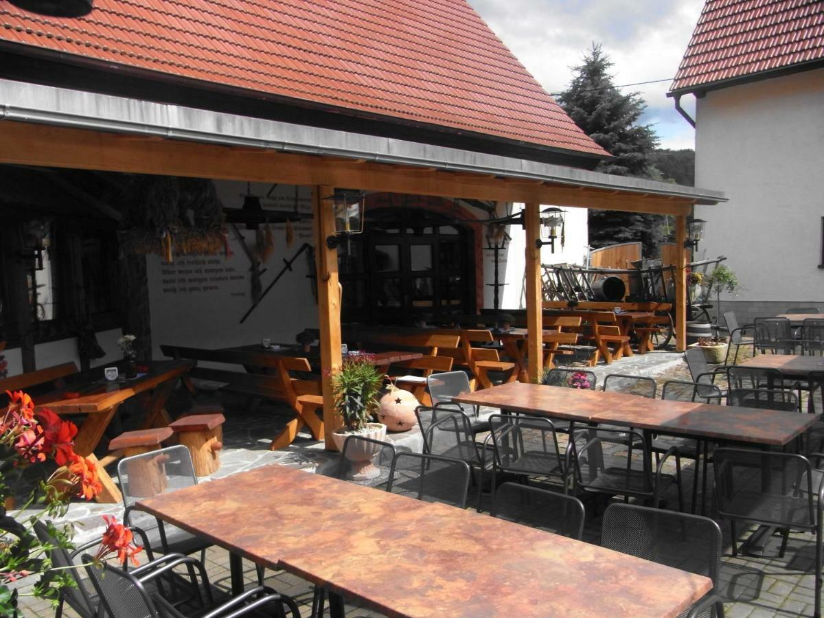 Restaurant & Pension "Bauernhof Zum Silberbergwerk" Limabach - Oberfrohna Exterior foto